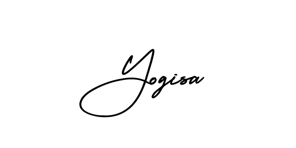 How to Draw Yogisa signature style? AmerikaSignatureDemo-Regular is a latest design signature styles for name Yogisa. Yogisa signature style 3 images and pictures png