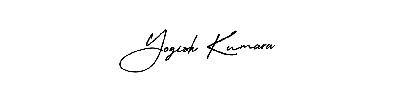 Design your own signature with our free online signature maker. With this signature software, you can create a handwritten (AmerikaSignatureDemo-Regular) signature for name Yogish Kumara. Yogish Kumara signature style 3 images and pictures png