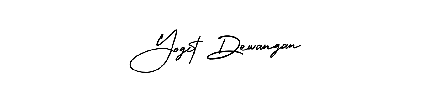 Use a signature maker to create a handwritten signature online. With this signature software, you can design (AmerikaSignatureDemo-Regular) your own signature for name Yogit Dewangan. Yogit Dewangan signature style 3 images and pictures png