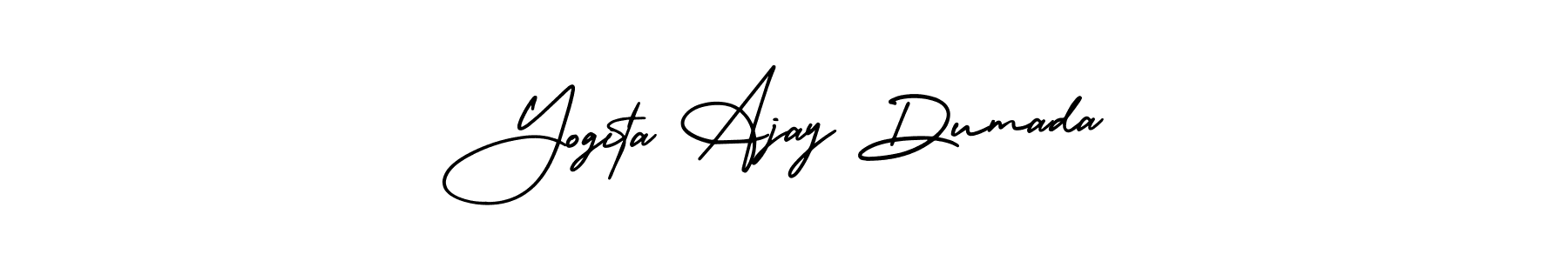Here are the top 10 professional signature styles for the name Yogita Ajay Dumada. These are the best autograph styles you can use for your name. Yogita Ajay Dumada signature style 3 images and pictures png
