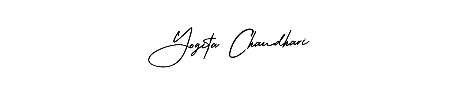 How to make Yogita Chaudhari name signature. Use AmerikaSignatureDemo-Regular style for creating short signs online. This is the latest handwritten sign. Yogita Chaudhari signature style 3 images and pictures png