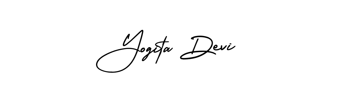 It looks lik you need a new signature style for name Yogita Devi. Design unique handwritten (AmerikaSignatureDemo-Regular) signature with our free signature maker in just a few clicks. Yogita Devi signature style 3 images and pictures png