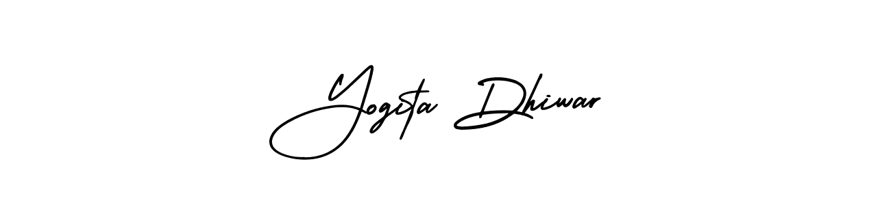 Similarly AmerikaSignatureDemo-Regular is the best handwritten signature design. Signature creator online .You can use it as an online autograph creator for name Yogita Dhiwar. Yogita Dhiwar signature style 3 images and pictures png
