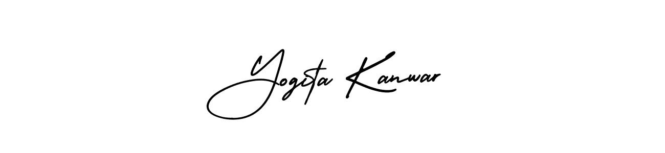 This is the best signature style for the Yogita Kanwar name. Also you like these signature font (AmerikaSignatureDemo-Regular). Mix name signature. Yogita Kanwar signature style 3 images and pictures png