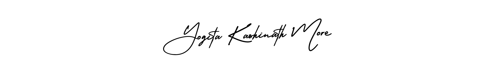 if you are searching for the best signature style for your name Yogita Kashinath More. so please give up your signature search. here we have designed multiple signature styles  using AmerikaSignatureDemo-Regular. Yogita Kashinath More signature style 3 images and pictures png