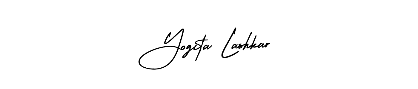 if you are searching for the best signature style for your name Yogita Lashkar. so please give up your signature search. here we have designed multiple signature styles  using AmerikaSignatureDemo-Regular. Yogita Lashkar signature style 3 images and pictures png