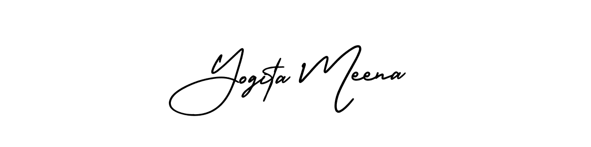 Make a beautiful signature design for name Yogita Meena. Use this online signature maker to create a handwritten signature for free. Yogita Meena signature style 3 images and pictures png