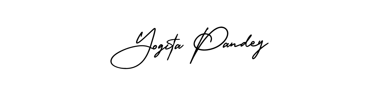 How to make Yogita Pandey name signature. Use AmerikaSignatureDemo-Regular style for creating short signs online. This is the latest handwritten sign. Yogita Pandey signature style 3 images and pictures png