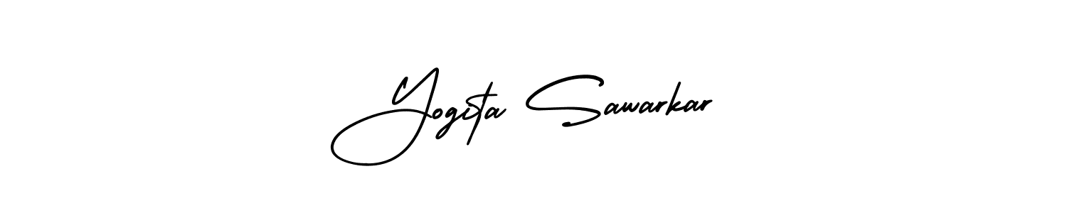 Make a beautiful signature design for name Yogita Sawarkar. With this signature (AmerikaSignatureDemo-Regular) style, you can create a handwritten signature for free. Yogita Sawarkar signature style 3 images and pictures png