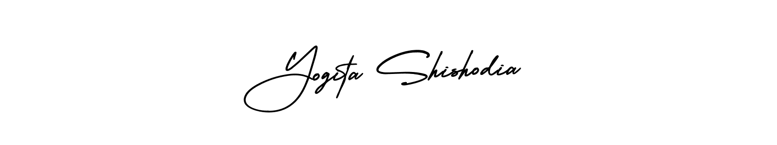 Make a short Yogita Shishodia signature style. Manage your documents anywhere anytime using AmerikaSignatureDemo-Regular. Create and add eSignatures, submit forms, share and send files easily. Yogita Shishodia signature style 3 images and pictures png