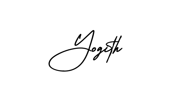 if you are searching for the best signature style for your name Yogith. so please give up your signature search. here we have designed multiple signature styles  using AmerikaSignatureDemo-Regular. Yogith signature style 3 images and pictures png