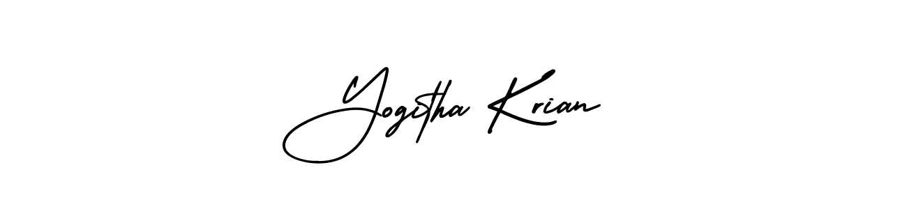 Here are the top 10 professional signature styles for the name Yogitha Krian. These are the best autograph styles you can use for your name. Yogitha Krian signature style 3 images and pictures png