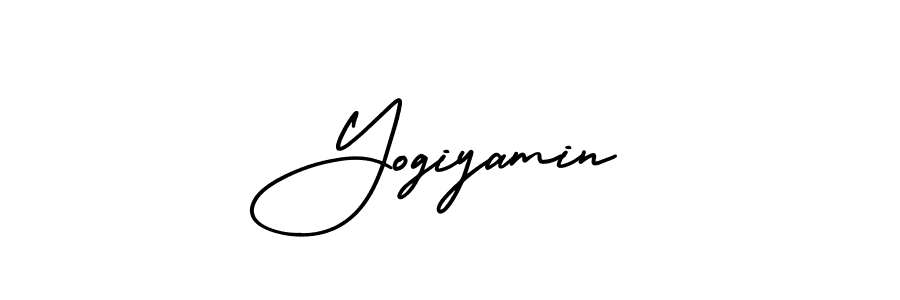 Create a beautiful signature design for name Yogiyamin. With this signature (AmerikaSignatureDemo-Regular) fonts, you can make a handwritten signature for free. Yogiyamin signature style 3 images and pictures png