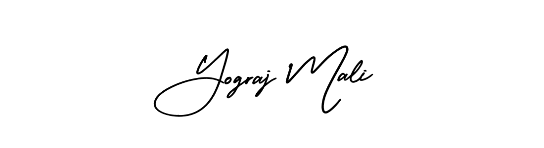 Design your own signature with our free online signature maker. With this signature software, you can create a handwritten (AmerikaSignatureDemo-Regular) signature for name Yograj Mali. Yograj Mali signature style 3 images and pictures png