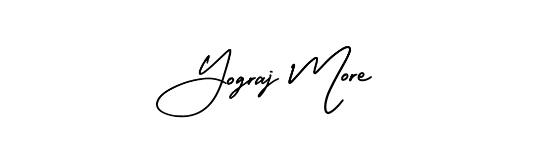 How to make Yograj More signature? AmerikaSignatureDemo-Regular is a professional autograph style. Create handwritten signature for Yograj More name. Yograj More signature style 3 images and pictures png