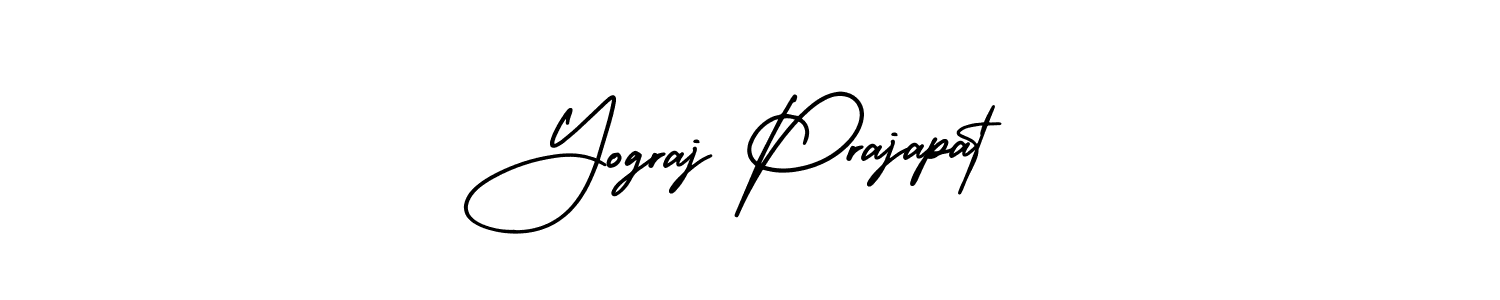 How to make Yograj Prajapat signature? AmerikaSignatureDemo-Regular is a professional autograph style. Create handwritten signature for Yograj Prajapat name. Yograj Prajapat signature style 3 images and pictures png