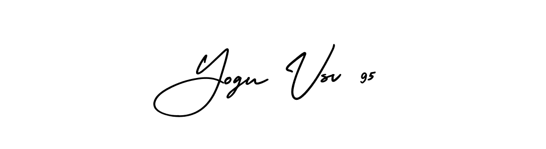 How to make Yogu Vsv 95 name signature. Use AmerikaSignatureDemo-Regular style for creating short signs online. This is the latest handwritten sign. Yogu Vsv 95 signature style 3 images and pictures png