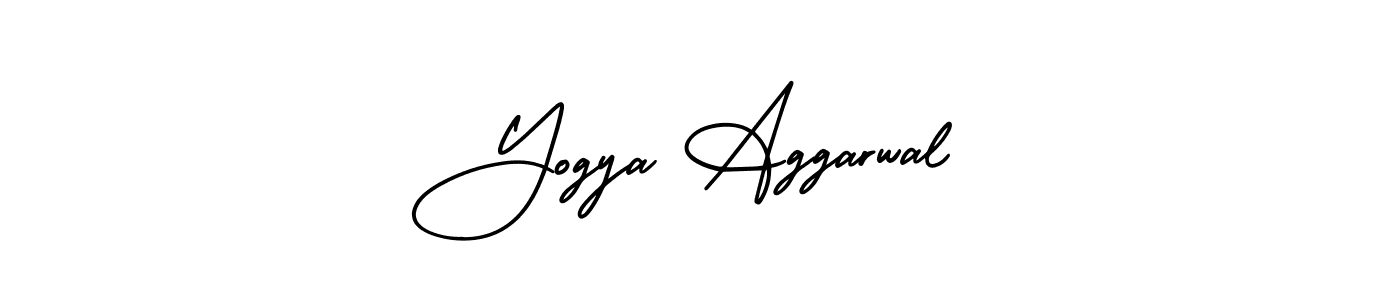 How to make Yogya Aggarwal name signature. Use AmerikaSignatureDemo-Regular style for creating short signs online. This is the latest handwritten sign. Yogya Aggarwal signature style 3 images and pictures png