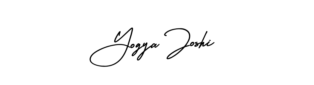 Use a signature maker to create a handwritten signature online. With this signature software, you can design (AmerikaSignatureDemo-Regular) your own signature for name Yogya Joshi. Yogya Joshi signature style 3 images and pictures png