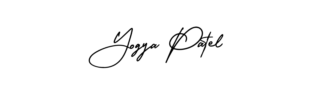 Best and Professional Signature Style for Yogya Patel. AmerikaSignatureDemo-Regular Best Signature Style Collection. Yogya Patel signature style 3 images and pictures png