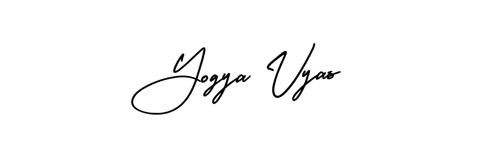 This is the best signature style for the Yogya Vyas name. Also you like these signature font (AmerikaSignatureDemo-Regular). Mix name signature. Yogya Vyas signature style 3 images and pictures png