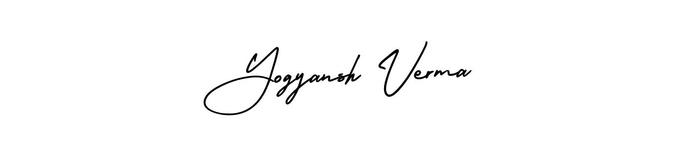 Similarly AmerikaSignatureDemo-Regular is the best handwritten signature design. Signature creator online .You can use it as an online autograph creator for name Yogyansh Verma. Yogyansh Verma signature style 3 images and pictures png