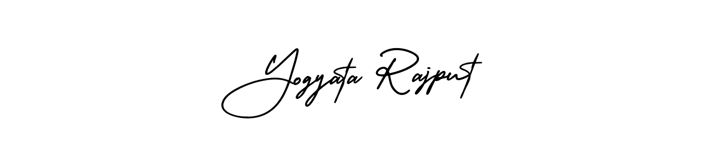 if you are searching for the best signature style for your name Yogyata Rajput. so please give up your signature search. here we have designed multiple signature styles  using AmerikaSignatureDemo-Regular. Yogyata Rajput signature style 3 images and pictures png