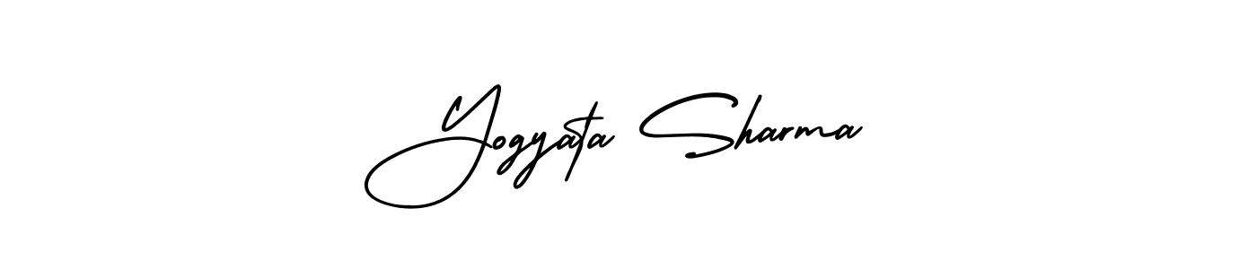 Use a signature maker to create a handwritten signature online. With this signature software, you can design (AmerikaSignatureDemo-Regular) your own signature for name Yogyata Sharma. Yogyata Sharma signature style 3 images and pictures png