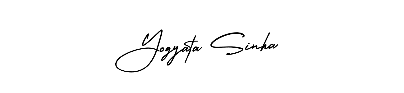 if you are searching for the best signature style for your name Yogyata Sinha. so please give up your signature search. here we have designed multiple signature styles  using AmerikaSignatureDemo-Regular. Yogyata Sinha signature style 3 images and pictures png