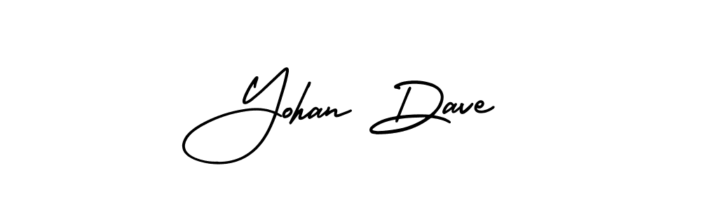 How to make Yohan Dave signature? AmerikaSignatureDemo-Regular is a professional autograph style. Create handwritten signature for Yohan Dave name. Yohan Dave signature style 3 images and pictures png