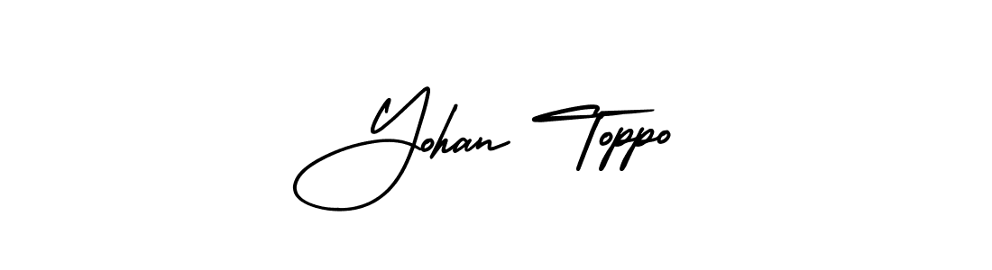 Design your own signature with our free online signature maker. With this signature software, you can create a handwritten (AmerikaSignatureDemo-Regular) signature for name Yohan Toppo. Yohan Toppo signature style 3 images and pictures png