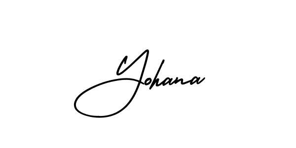 Create a beautiful signature design for name Yohana. With this signature (AmerikaSignatureDemo-Regular) fonts, you can make a handwritten signature for free. Yohana signature style 3 images and pictures png
