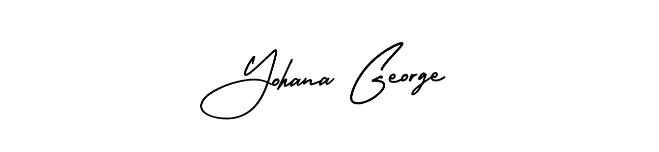 How to make Yohana George signature? AmerikaSignatureDemo-Regular is a professional autograph style. Create handwritten signature for Yohana George name. Yohana George signature style 3 images and pictures png