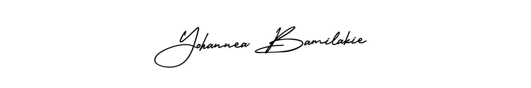 How to make Yohannea Bamilakie signature? AmerikaSignatureDemo-Regular is a professional autograph style. Create handwritten signature for Yohannea Bamilakie name. Yohannea Bamilakie signature style 3 images and pictures png