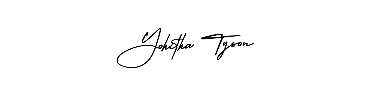 Create a beautiful signature design for name Yohitha Tyson. With this signature (AmerikaSignatureDemo-Regular) fonts, you can make a handwritten signature for free. Yohitha Tyson signature style 3 images and pictures png