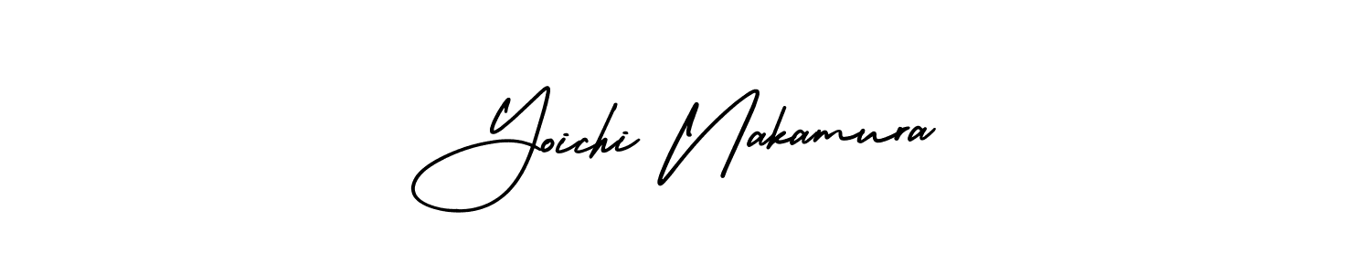 Make a short Yoichi Nakamura signature style. Manage your documents anywhere anytime using AmerikaSignatureDemo-Regular. Create and add eSignatures, submit forms, share and send files easily. Yoichi Nakamura signature style 3 images and pictures png
