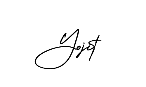 Also we have Yojit name is the best signature style. Create professional handwritten signature collection using AmerikaSignatureDemo-Regular autograph style. Yojit signature style 3 images and pictures png