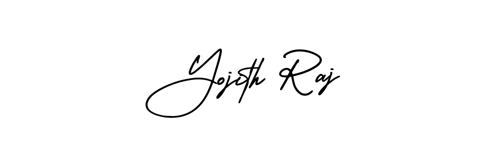 Use a signature maker to create a handwritten signature online. With this signature software, you can design (AmerikaSignatureDemo-Regular) your own signature for name Yojith Raj. Yojith Raj signature style 3 images and pictures png