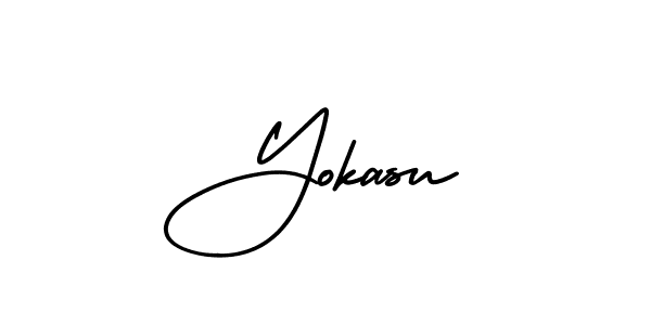 Check out images of Autograph of Yokasu name. Actor Yokasu Signature Style. AmerikaSignatureDemo-Regular is a professional sign style online. Yokasu signature style 3 images and pictures png