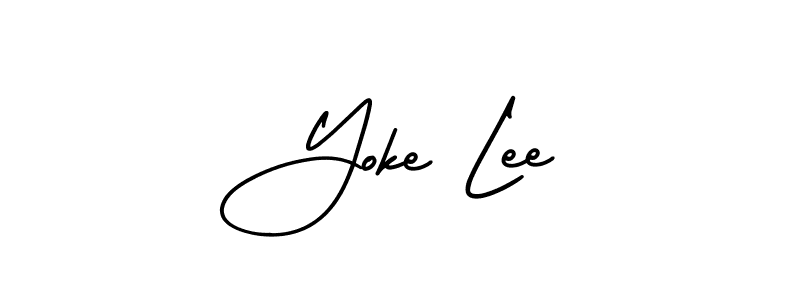 Best and Professional Signature Style for Yoke Lee. AmerikaSignatureDemo-Regular Best Signature Style Collection. Yoke Lee signature style 3 images and pictures png