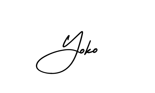 See photos of Yoko  official signature by Spectra . Check more albums & portfolios. Read reviews & check more about AmerikaSignatureDemo-Regular font. Yoko  signature style 3 images and pictures png