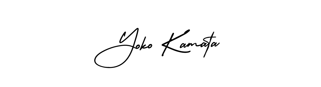if you are searching for the best signature style for your name Yoko Kamata. so please give up your signature search. here we have designed multiple signature styles  using AmerikaSignatureDemo-Regular. Yoko Kamata signature style 3 images and pictures png