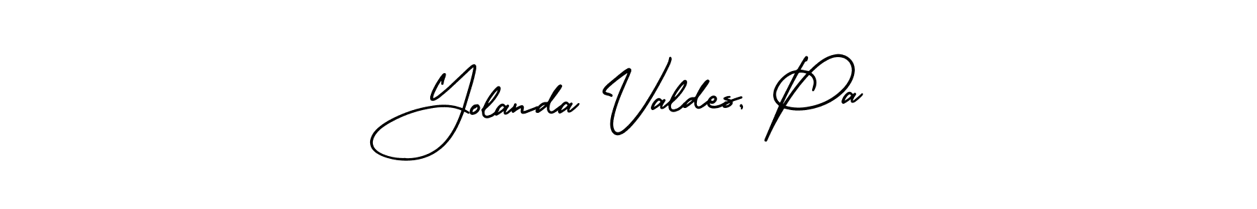 Yolanda Valdes, Pa stylish signature style. Best Handwritten Sign (AmerikaSignatureDemo-Regular) for my name. Handwritten Signature Collection Ideas for my name Yolanda Valdes, Pa. Yolanda Valdes, Pa signature style 3 images and pictures png