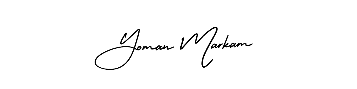 Best and Professional Signature Style for Yoman Markam. AmerikaSignatureDemo-Regular Best Signature Style Collection. Yoman Markam signature style 3 images and pictures png