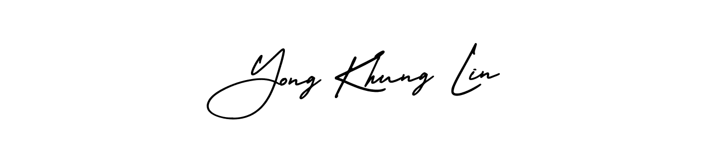 Also You can easily find your signature by using the search form. We will create Yong Khung Lin name handwritten signature images for you free of cost using AmerikaSignatureDemo-Regular sign style. Yong Khung Lin signature style 3 images and pictures png