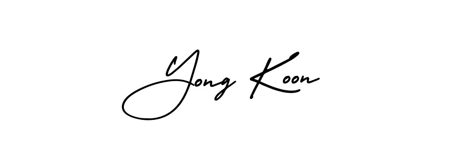 Best and Professional Signature Style for Yong Koon. AmerikaSignatureDemo-Regular Best Signature Style Collection. Yong Koon signature style 3 images and pictures png