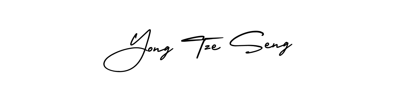 Yong Tze Seng stylish signature style. Best Handwritten Sign (AmerikaSignatureDemo-Regular) for my name. Handwritten Signature Collection Ideas for my name Yong Tze Seng. Yong Tze Seng signature style 3 images and pictures png