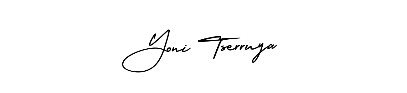 This is the best signature style for the Yoni Tserruya name. Also you like these signature font (AmerikaSignatureDemo-Regular). Mix name signature. Yoni Tserruya signature style 3 images and pictures png
