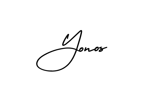Best and Professional Signature Style for Yonos. AmerikaSignatureDemo-Regular Best Signature Style Collection. Yonos signature style 3 images and pictures png