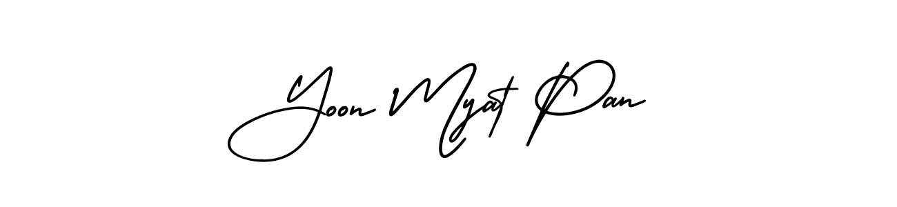 Make a beautiful signature design for name Yoon Myat Pan. Use this online signature maker to create a handwritten signature for free. Yoon Myat Pan signature style 3 images and pictures png